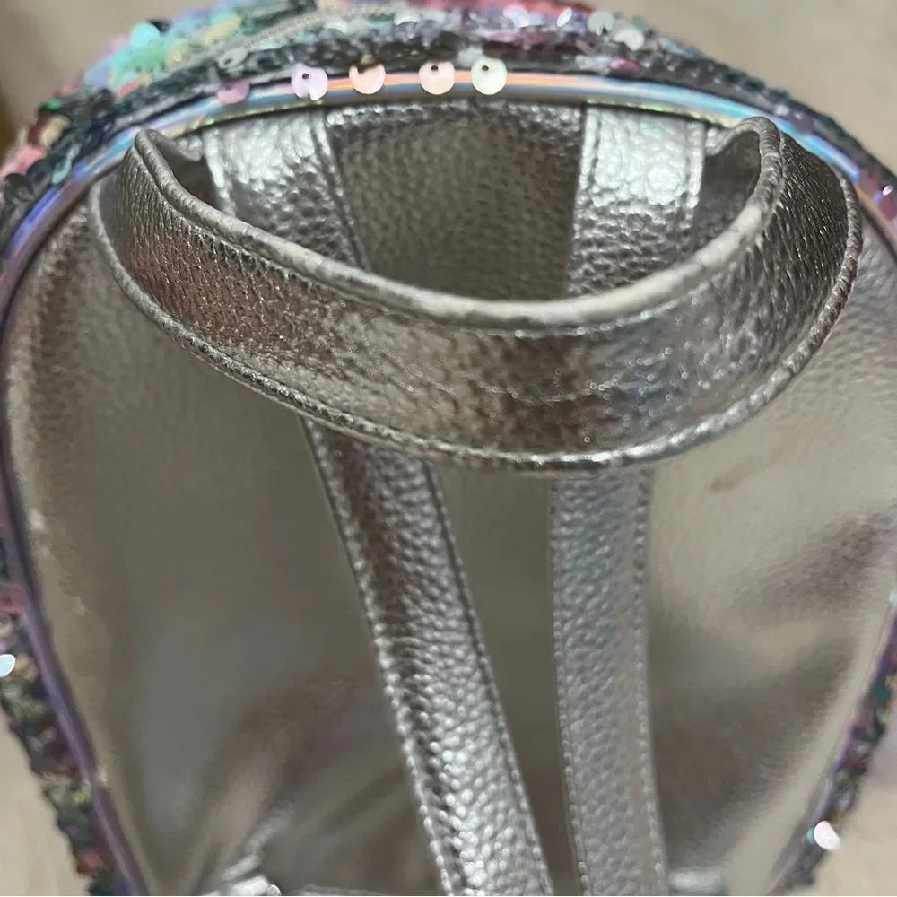 Justice Girls Sequin Backpack with Letter “P”